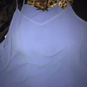 Wet Seal plus size purple flowy scallop top 3x